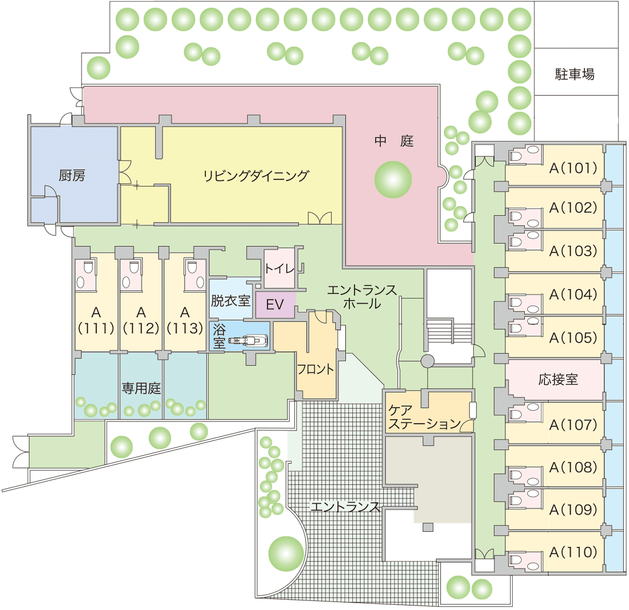 1F・平面図