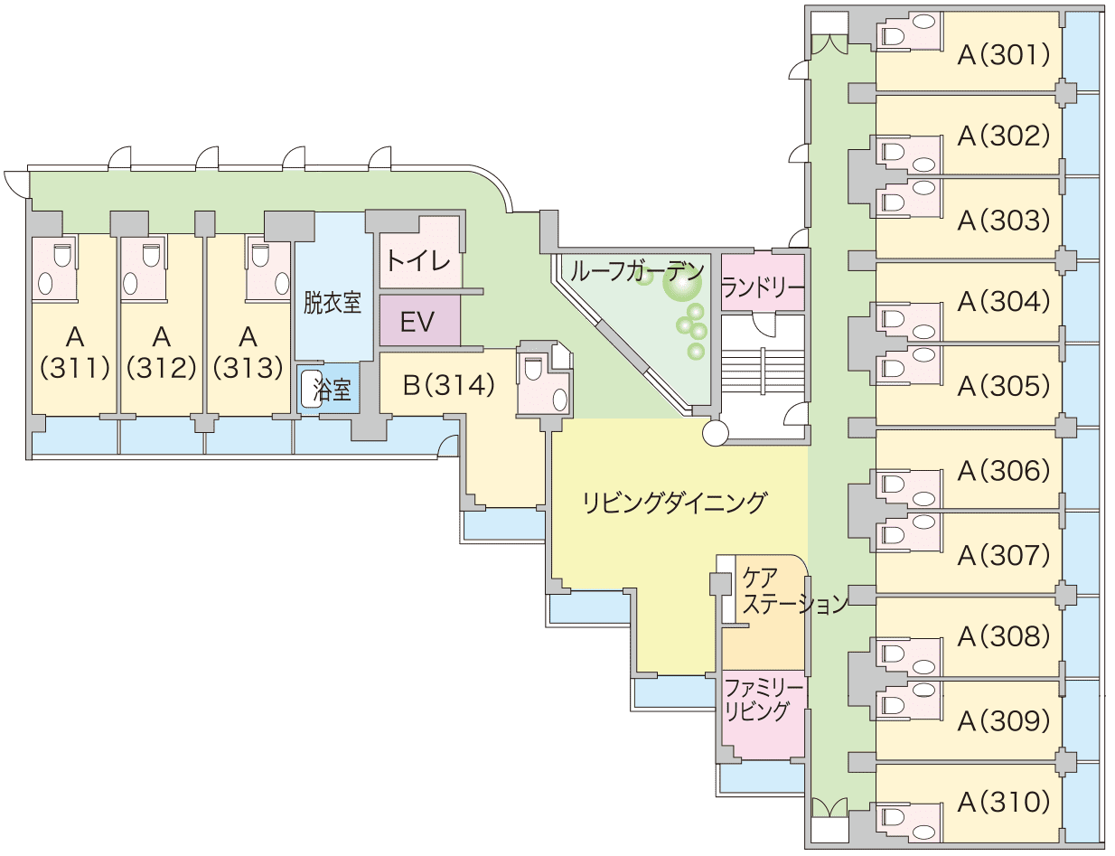 3F・平面図