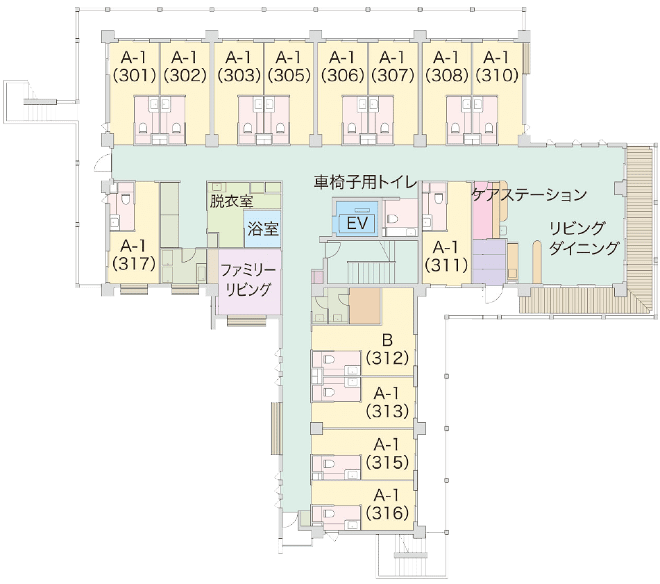 3F・平面図