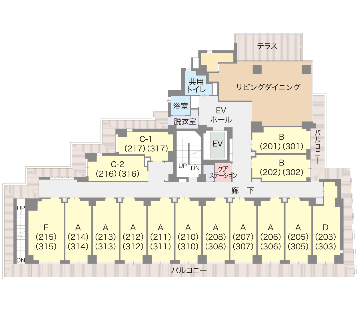 2・3F・平面図