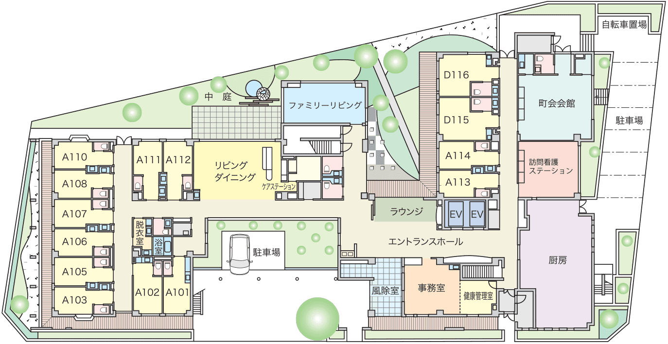 1F・平面図