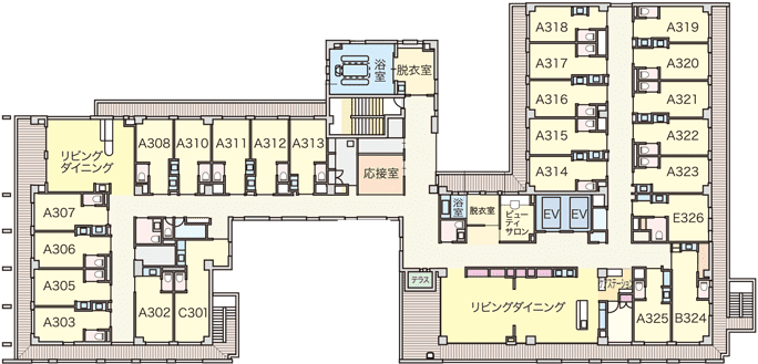 3F・平面図