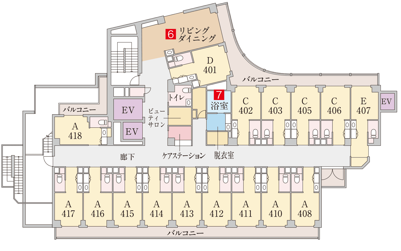 4F・平面図